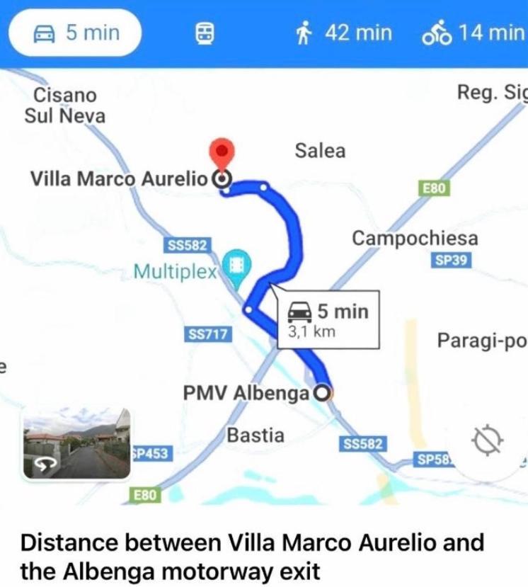 Villa Marco Aurelio Cisano sul Neva Exterior photo